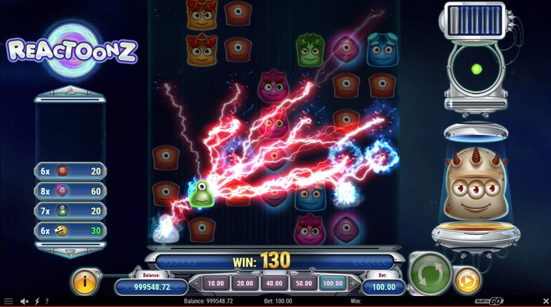 Explorez reactoonz slot recension